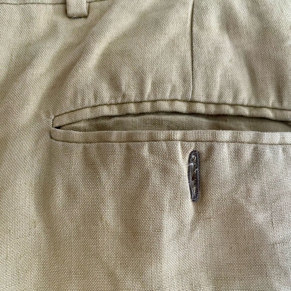 100% Linen Made in Italy Trousers - Picture 6 of 15